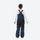 Kids breathable snowboard jacket and bib pants set - navy bib pants with black knee patches, for youth snow play and sledding