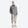 Ultra-light breathable sun protection pullover - gray featherlight sun jacket on men, for beach and summer trips