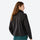 Women's slim fit windproof softshell ski jacket - black softshell jacket, for spring autumn and winter wear
