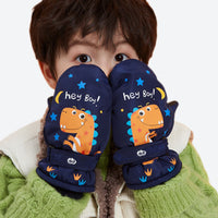 
                  
                    Kids' snow gloves and cord mittens for winter - kids cartoon mittens on kids, for winter mountain trips
                  
                