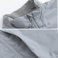 
                  
                    Breathable 3-layer shell with removable fleece liner - gray, for spring autumn and winter wear
                  
                