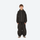 Youth 3-layer ski suit with bib pants - black, kids on-model full-body front view, for youth snow play and sledding
