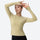 Soft merino wool baselayer with temperature control - beige merino wool baselayer long-sleeve on women