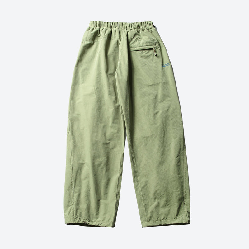 Breathable lightweight wide-leg trail pants - sage green wide-leg hiking pants, for travel and daily commute