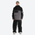 Women's breathable 2-layer snowboard jacket and pants - black and gray colorblock jacket with black pants
