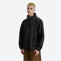 
                  
                    Featherlight sun jacket UPF100 with hood - black featherlight sun jacket on men, for travel and city walks
                  
                