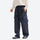 Unisex waterproof softshell jacket and cargo pants - navy cargo pants with cream top, for skiing and snowboarding
