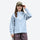 Women's waterproof 3L hardshell hiking jacket - ice blue hardshell jacket, for hiking and trail walking