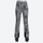 Women's slim waterproof ski trousers for resort - leopard print ski pants, front standing view, for resort ski days