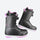 Women's insulated snowboard boots with dial closure - black purple snowboard boots, for snowboarding and resort days
