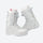 Women's quick-lace snowboard boots with grippy outsole - white pink snowboard boots, for cold-weather mountain trips