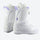 Women's insulated snowboard boots with dial closure - white purple snowboard boots, for winter snow sports