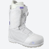 
                  
                    Women's quick-lace snowboard boots with grippy outsole - white purple snowboard boots, for snowboarding and resort days
                  
                