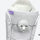 Insulated snowboard boots with cinch closure - white purple, Boa dial close-up, for winter snow sports