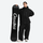 Women's breathable ski jacket with chest zip pockets - black jacket with black pants, for cold-weather winter sports