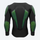 Padded protection top shorts and knee pads - black green impact protection top, for skate and ski park sessions