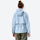 Women's breathable 3-layer shell with waist cinching fit - ice blue hardshell jacket, for travel and daily commute