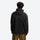 UPF100 featherlight hooded sun jacket - black featherlight sun jacket on men, back standing view, for beach and summer trips
