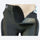 Padded hip shorts and knee pads set - black impact protection shorts on model, for skiing and snowboarding