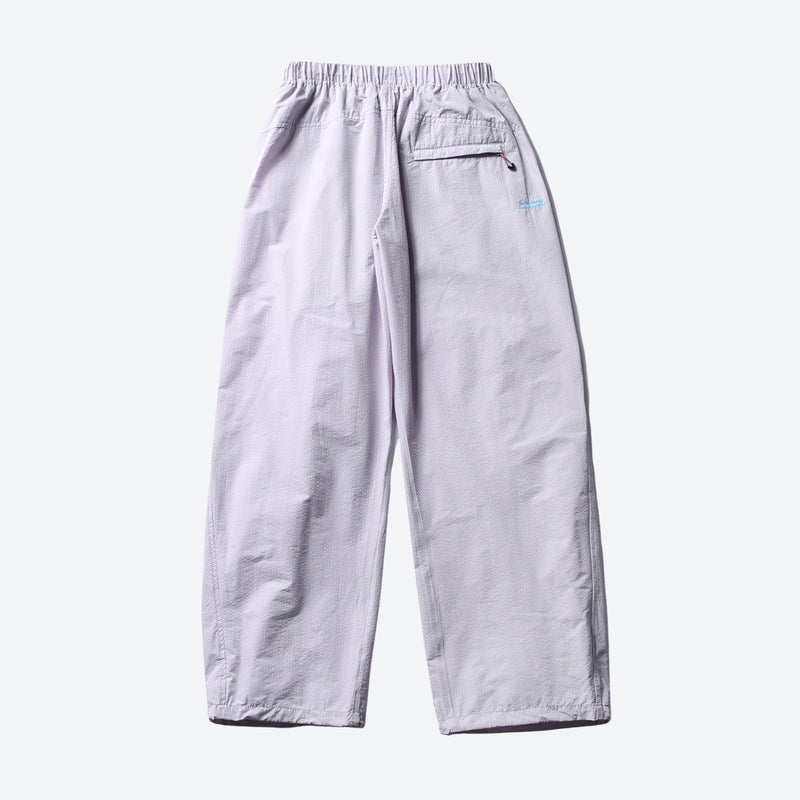 Water-repellent nylon hiking pants with relaxed fit - lavender wide-leg hiking pants, for warm-weather trekking