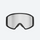 Crisp strap buckle cylindrical ski goggles - silver cylindrical ski lens, lens only view, for snow sports weekends