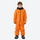 Kids waterproof 2L one-piece snow suit - orange kids one-piece snow suit, for snow play and winter commute