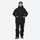 Men's waterproof 2L snow jacket and pants series - black jacket with black pants, for cold-weather winter sports