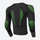 Shock-absorbing protective gear for skiing - black green impact protection top, for snow sports beginners