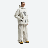 
                  
                    Men's waterproof 2L snow jacket and pants - white jacket with white pants, for powder days and winter commute
                  
                