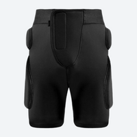 
                  
                    Shock-absorbing protective gear for skiing - black impact protection shorts, for skiing and snowboarding
                  
                