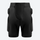 Shock-absorbing protective gear for skiing - black impact protection shorts, for skiing and snowboarding