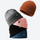 Hearth wool snow beanie with cuffed rib knit - wool snow beanie stack, five color stacked view, for daily commute and office