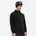 Soft warm fleece liner jacket for cold days - black fleece liner jacket on men with helmet, for skiing and snowboarding