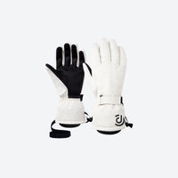 
                  
                    Touchscreen winter gloves for snow sports - white touchscreen snow gloves, pair front view, for winter mountain trips
                  
                