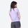Women's breathable merino wool tee for outdoor - lavender merino wool quick-dry tee, for travel and daily commute
