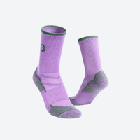 
                  
                    Women's moisture-wicking merino wool socks for trail - lavender pink merino wool hiking socks pair, for travel and city walks
                  
                