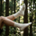 Breathable ergonomic merino wool socks - cream merino wool socks on feet, for daily commute and office