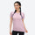 Soft merino wool baselayer with temperature control - pink merino wool baselayer tee on women, front standing view
