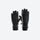 Frost full-finger insulated snow gloves - black full-finger snow gloves, pair back view, for snow sports weekends