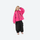 Youth 3-layer ski suit with bib pants - magenta jacket with black pants, for youth snow play and sledding