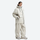Women's waterproof 2L snow jacket and pants - cream jacket with cream pants, for cold-weather winter sports