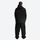 Men's colorblock ski anorak set - black, on-model back hood view, for powder days and winter commute