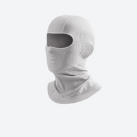 
                  
                    Breathable mesh ski mask for snow sports - white mesh balaclava, side view, for skiing and snowboarding
                  
                