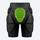ESA impact protection gear for snow sports - black green impact protection shorts, for snow sports beginners