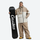Men's colorblock ski pullover set - tan and cream colorblock jacket with tan pants, for powder days and winter commute