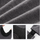 Trail gloves with touchscreen fingertips and grip palm - gray merino wool fabric, for camping and outdoor weekends