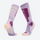 Cushioned compression ski socks for snow sports - merino ski socks with SKI SOCKS print, for hiking and trail walking