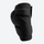 Padded protection top shorts and knee pads - black impact protection knee pad, side view, for snow sports beginners