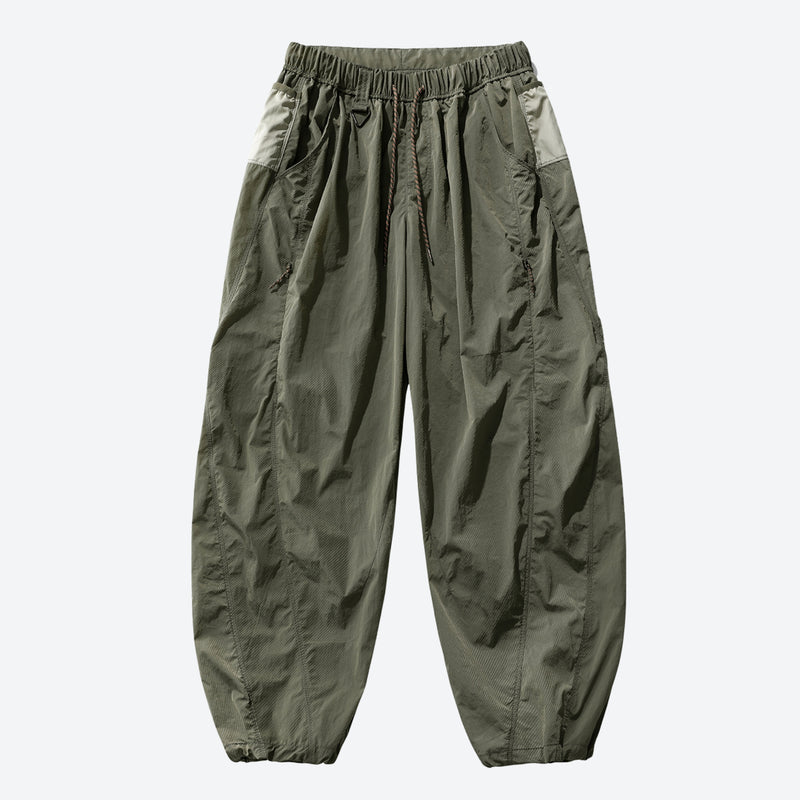 Unisex lightweight quick-dry hiking pants - olive hiking pants, front product view, for hiking and trail walking