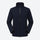 Men's breathable water-repellent softshell shell - navy softshell jacket, front view on mannequin, for hiking and trekking